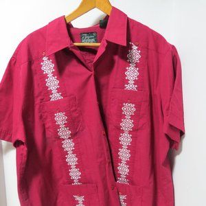 Guayabera by Haband Men's shirt 2 XL  716